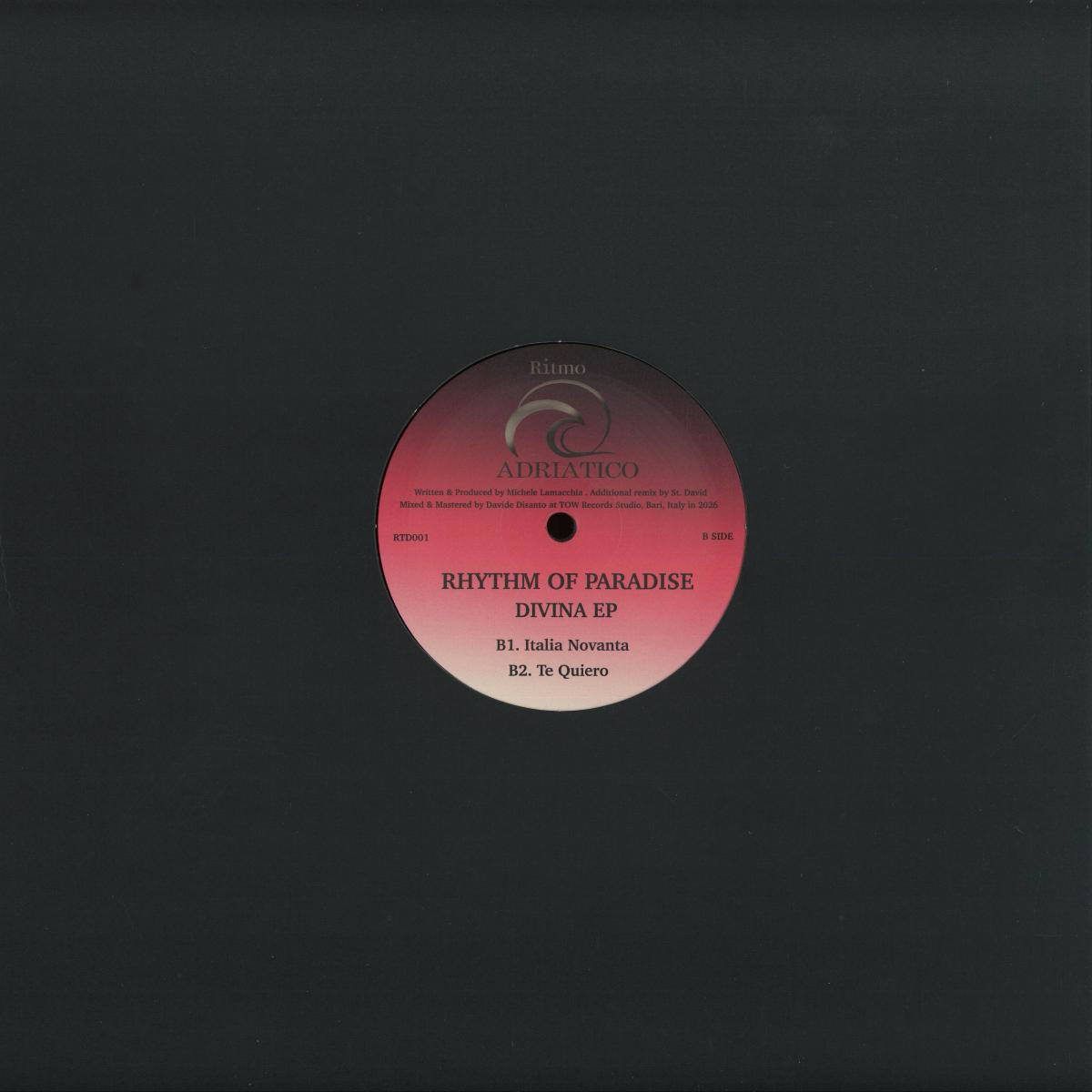 Rhythm Of Paradise - (PRESALE 5/5/26) Divina EP (VINYL) | Mint (M) Mint (M) - HOUSE *NEW*