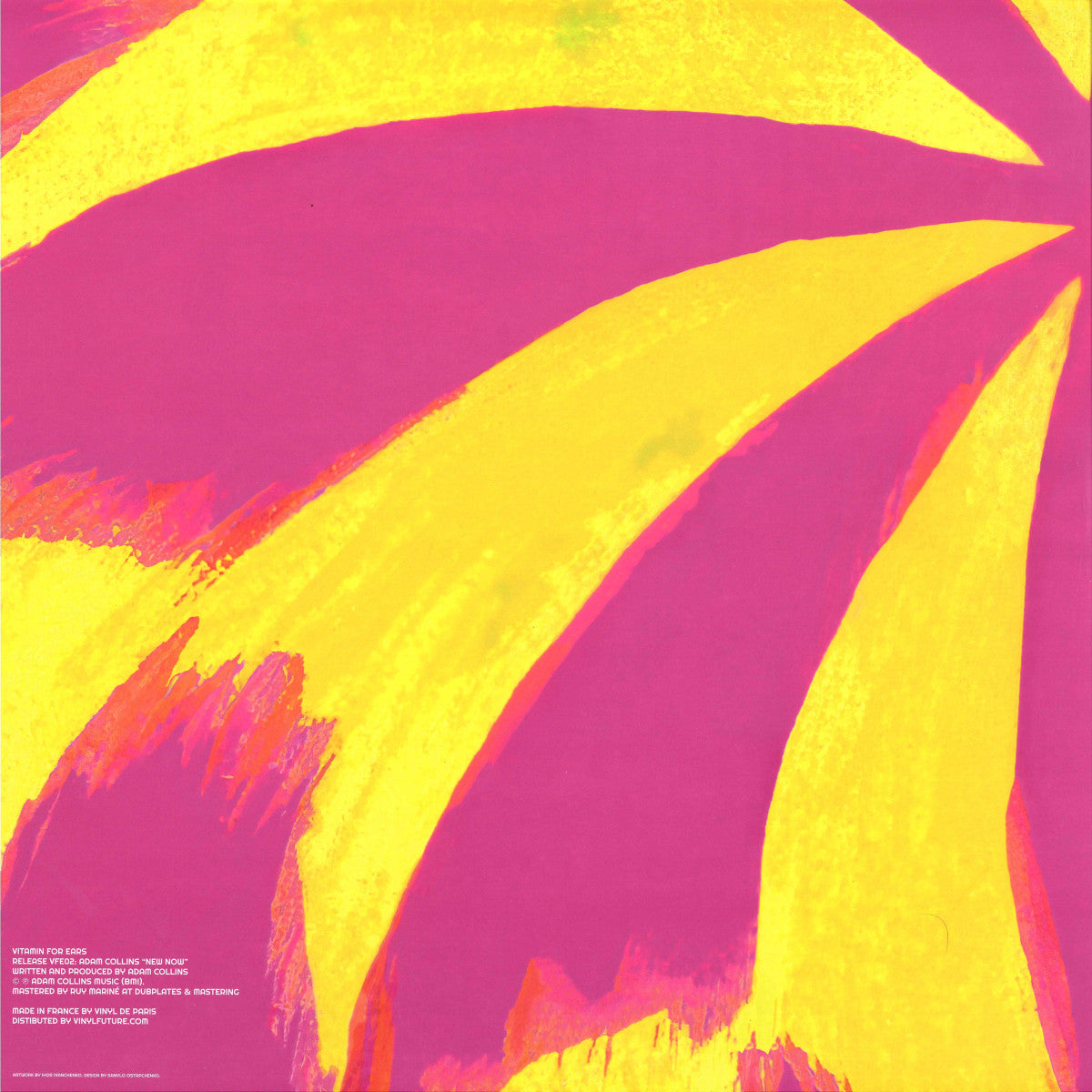 Adam Collins - New Now (VINYL 12" Vitamin For Ears) | NEW - HOUSE *NEW*