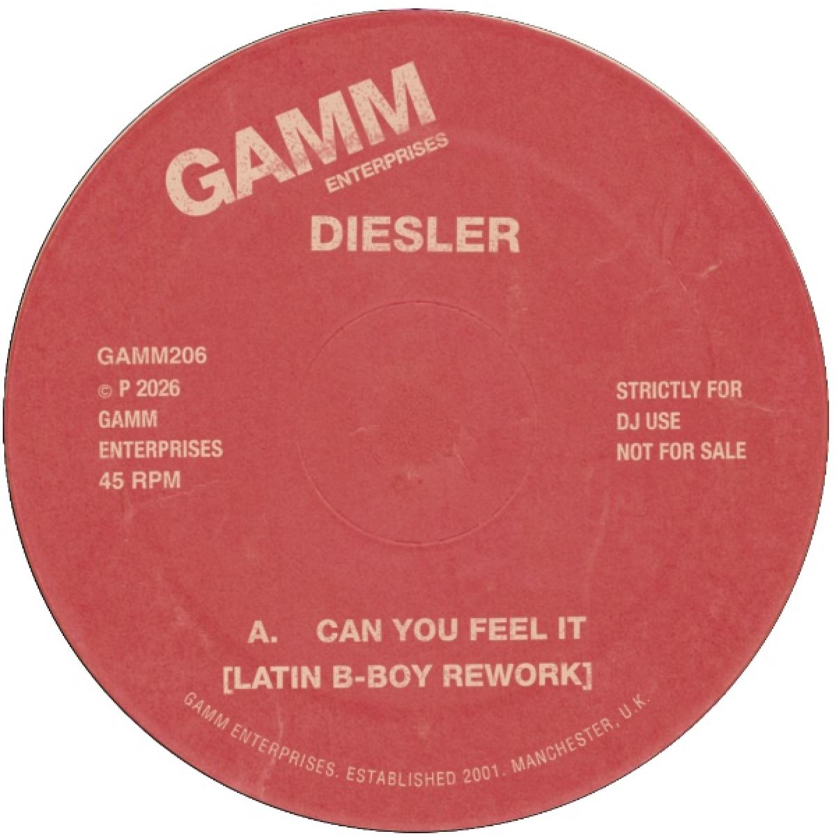 Diesler - (PRESALE 10/30/26) Can You Feel It (VINYL 7" G.A.M.M.) | NEW - HOUSE *NEW*
