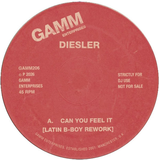 Diesler - (PRESALE 10/30/26) Can You Feel It (VINYL 7" G.A.M.M.) | NEW - HOUSE *NEW*