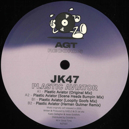 JK47 - Plastic Aviator (VINYL 12" AGT) | NEW - HOUSE *NEW*