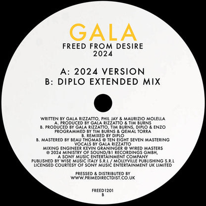 Freed From Desire 2024 (YELLOW VINYL) | Mint (M) Mint (M) - HOUSE *NEW*