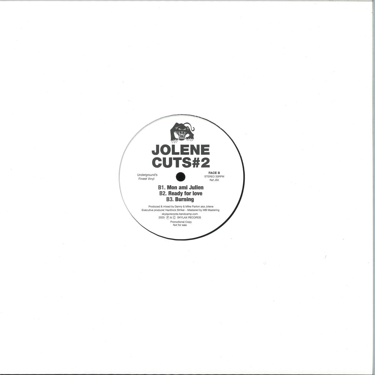 Jolene - Jolene Cuts #2 (VINYL 12" Skylax) | NEW - HOUSE *NEW*