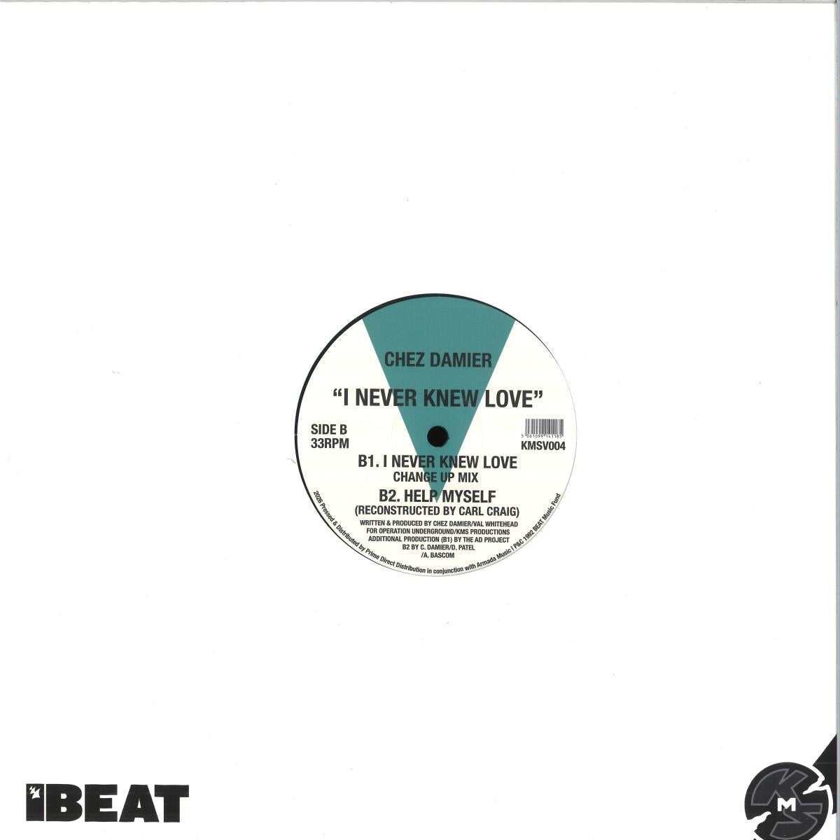 Chez Damier - (PRESALE 07/31/26) I Never Knew Love (VINYL 12" KMS KMSV004) | NEW Mint (M) Mint (M) - HOUSE *NEW*