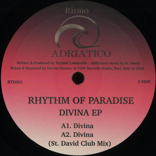 Rhythm Of Paradise - (PRESALE 5/5/26) Divina EP (VINYL) | Mint (M) Mint (M) - HOUSE *NEW*