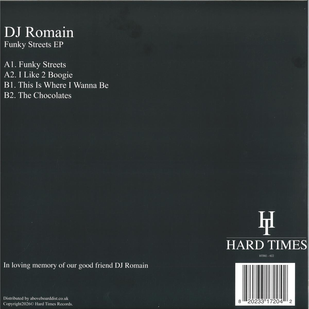 DJ Romain - Funky Streets (VINYL 12" Hard Times) | NEW - HOUSE *NEW*