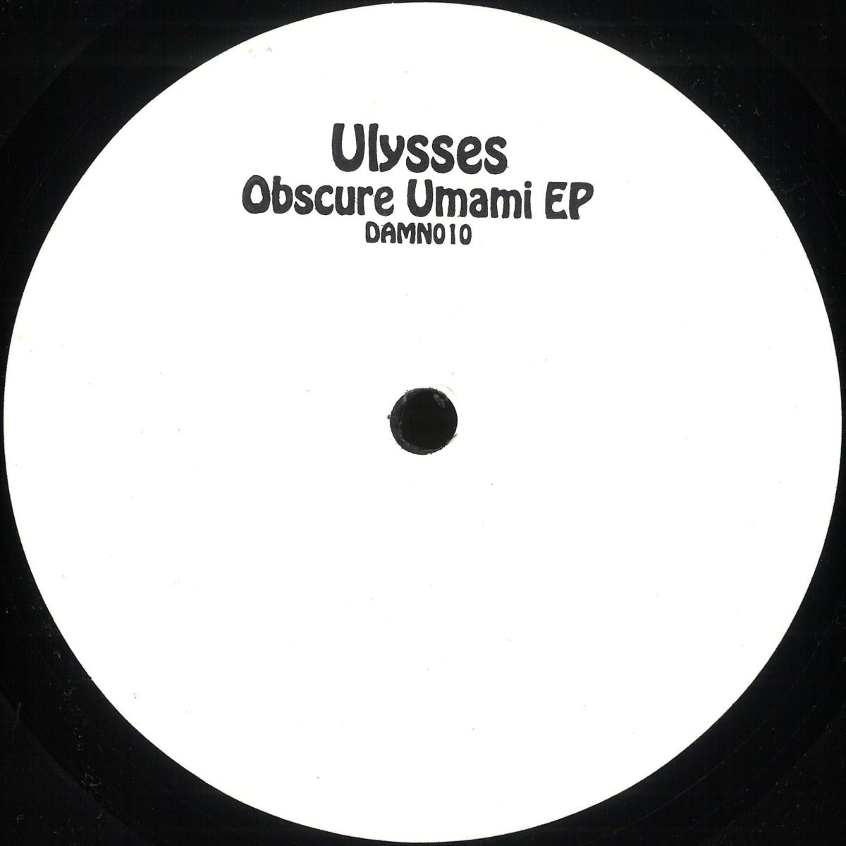 Ulysses - Obscure Umami (VINYL 12" D.A.M.N) | NEW - HOUSE *NEW*