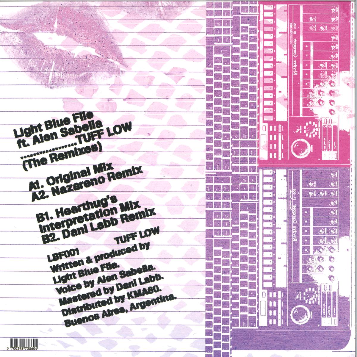 Light Blue File, Alen Sabella - TuffLow (The Remixes) (VINYL 12" Light Blue File) | NEW Mint (M) Mint (M) - HOUSE *NEW*