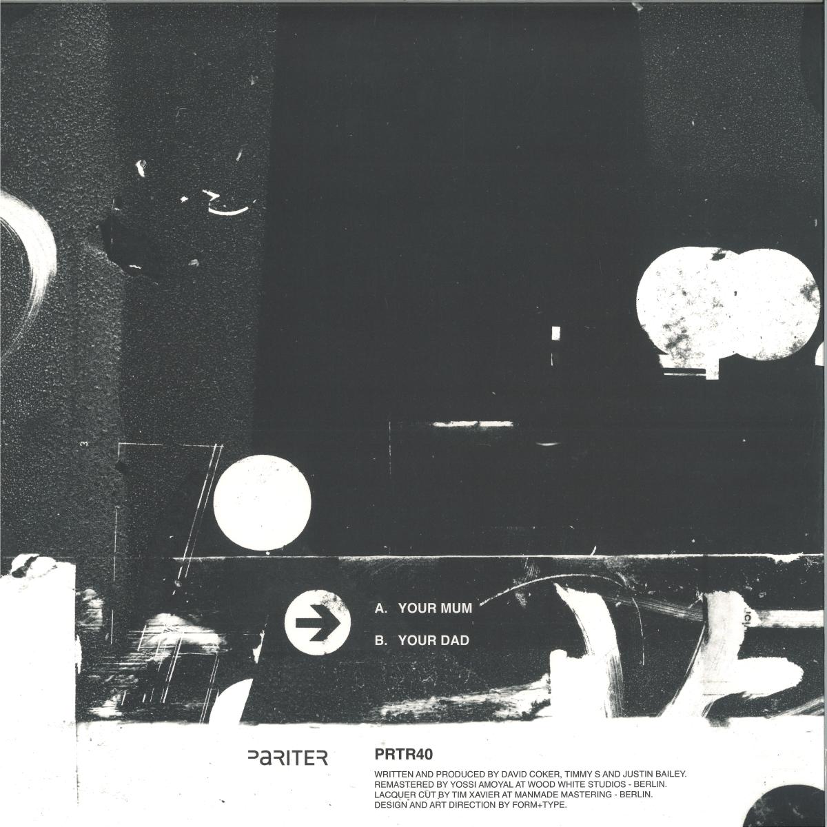 Coke Stoned & Baileys aka Justin Bailey / Dave Cok - Your Mum (VINYL 12" Pariter) | NEW Mint (M) Mint (M) - HOUSE *NEW*