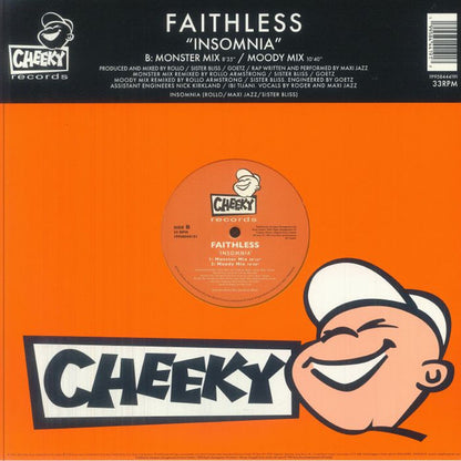 Faithless - Insomnia: 30th Anniversary (IMPORT 12" ORANGE VINYL) | Mint (M) Mint (M) - HOUSE *NEW*