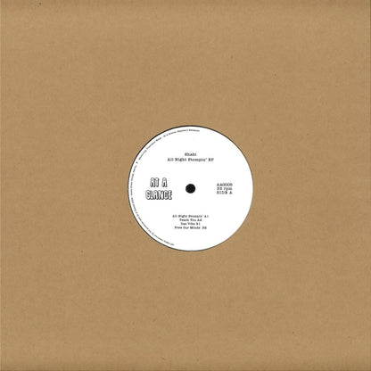 Shabi - (PRESALE 08/13/26) All Night Stompin' (VINYL 12" At A Glance AAG005 2026) | NEW - HOUSE *NEW*