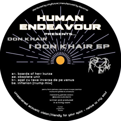 Don Khair - (PRESALE TBD) I Don Khair (VINYL 12" Human Endeavour) | NEW - HOUSE *NEW*