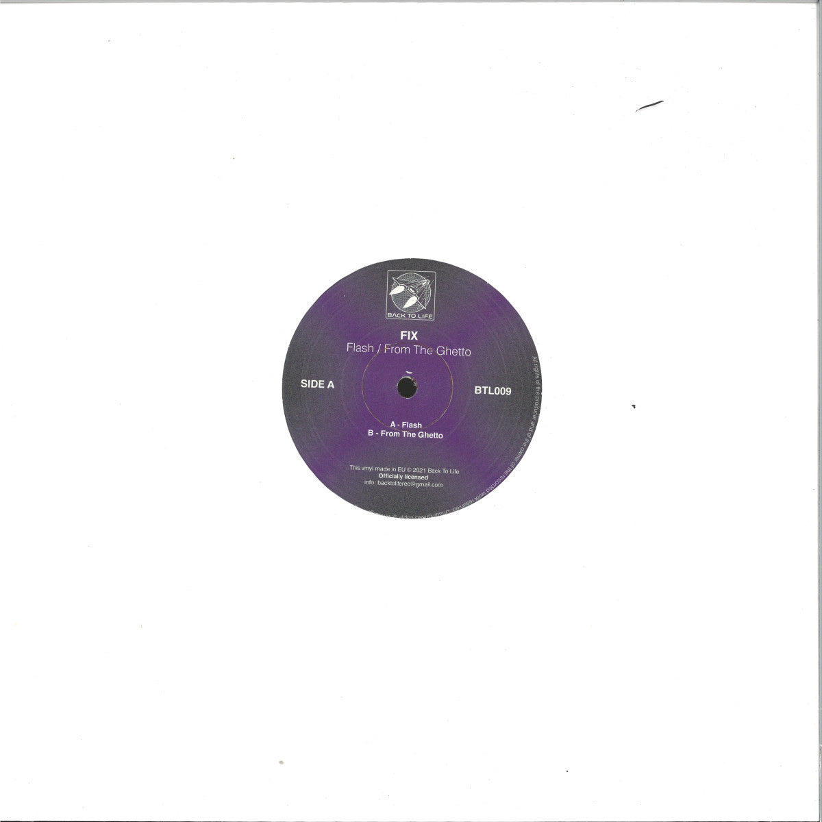 FIX - Flash / From The Ghetto (VINYL 12" Back To Life BTL009C) | NEW Mint (M) Mint (M) - HOUSE *NEW*