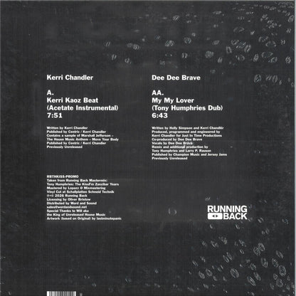 Kerri Chandler / Dee Dee Brave - Tony Humphries Acetates (VINYL 12" Running Back RBTHKISS-PROMO) | NEW Mint (M) Mint (M) - HOUSE *NEW*