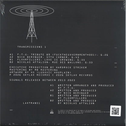 Various - Transmissions #1 (VINYL 12" Skylax LAXTRANS1) | NEW - HOUSE *NEW*