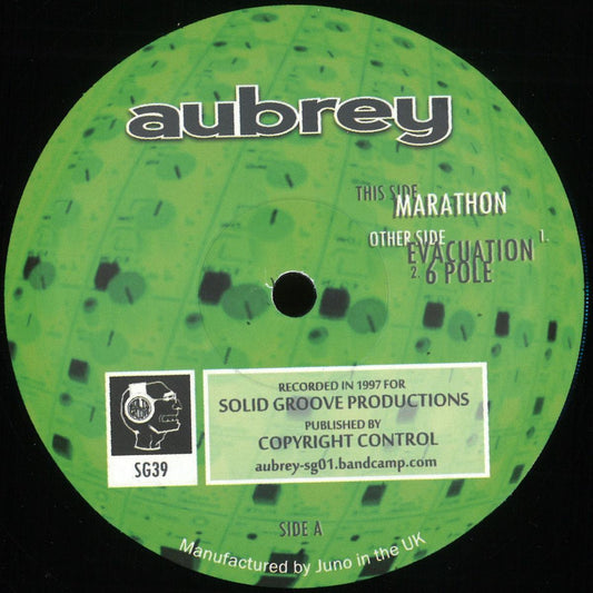Aubrey - Marathon (reissue) (VINYL 12" Solid Groove SG39 2026) | NEW Mint (M) Mint (M) - HOUSE *NEW*