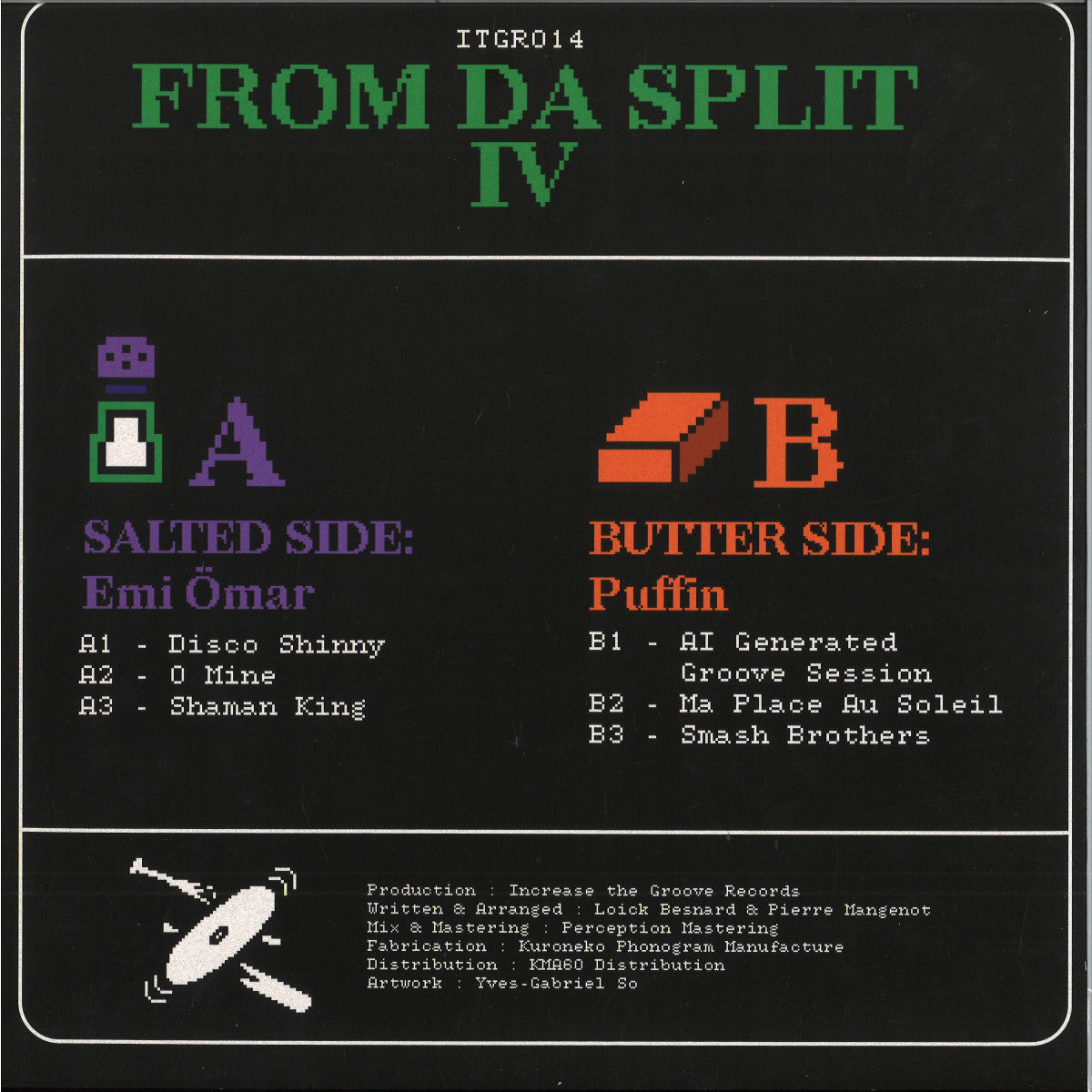 Emi Ömar, Puffin - From Da Split IV (VINYL 12" Increase The Groove) | NEW Mint (M) Mint (M) - HOUSE *NEW*