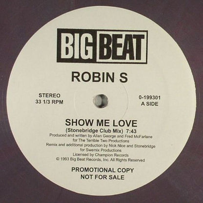 Robin S. - Show Me Love / Love For Love (VINYL) | Mint (M) Generic - HOUSE *NEW*