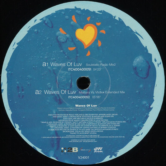 2 Black - Waves Of Luv (20 Years) (VINYL 12" Smilax) *NO COVER* | NEW - HOUSE *NEW*