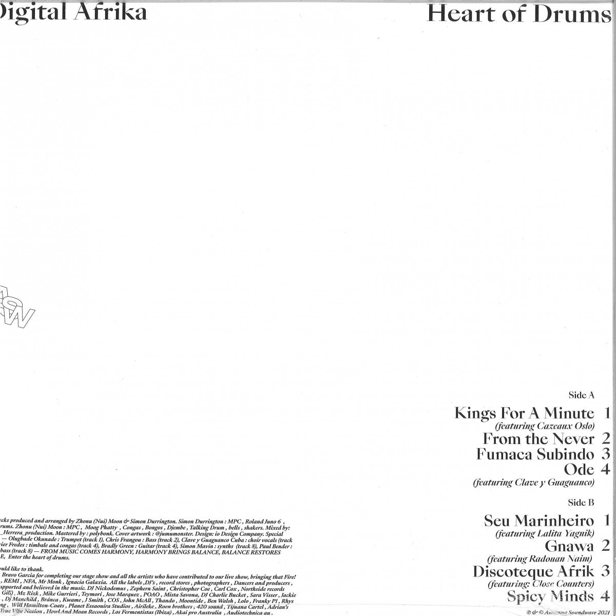 Digital Afrika - Heart of Drums (VINYL LP Awesome Soundwave) | NEW - HOUSE *NEW*
