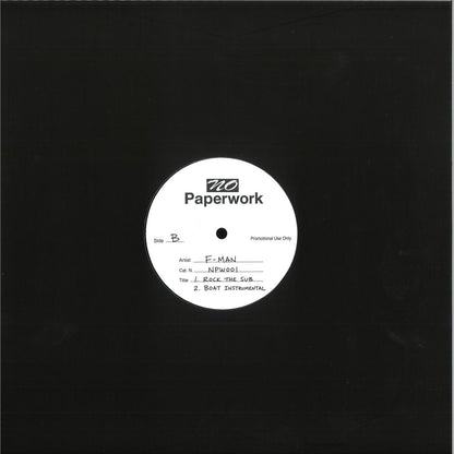 F-Man - (PRESALE 9/25/26) Rock The Boat (VINYL 12" No Paperwork) | NEW - HOUSE *NEW*