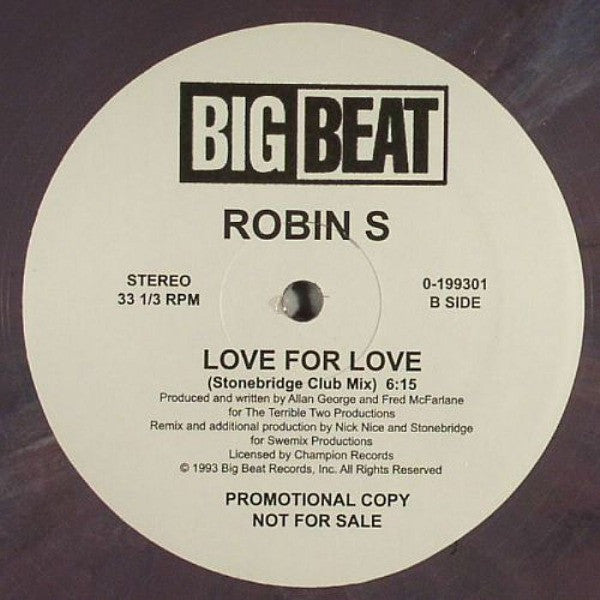 Robin S. - Show Me Love / Love For Love (VINYL) | Mint (M) Generic - HOUSE *NEW*