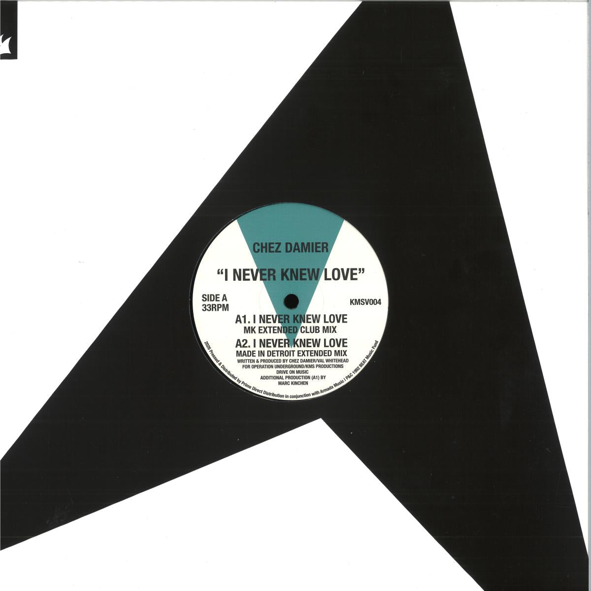 Chez Damier - (PRESALE 07/31/26) I Never Knew Love (VINYL 12" KMS KMSV004) | NEW Mint (M) Mint (M) - HOUSE *NEW*