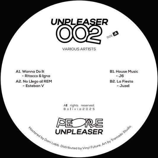UNPLEASER 002 (VINYL) | Mint (M) Generic - HOUSE *NEW*