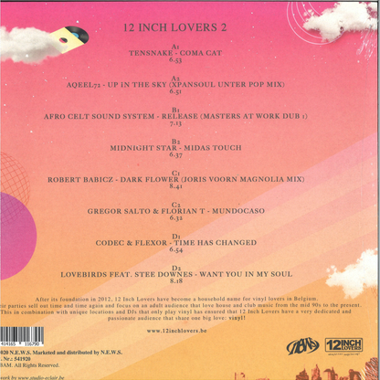 Various - 12 INCH LOVERS 2 (2xVINYL) | Mint (M) Mint (M) - HOUSE *NEW*
