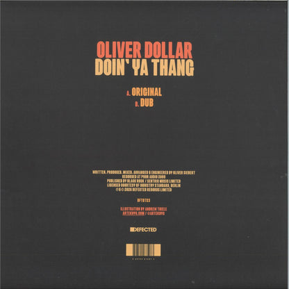 Oliver Dollar - Doin’ Ya Thang (VINYL 12" Defected DFTD723 2026) | Mint (M) Mint (M) - HOUSE *NEW*