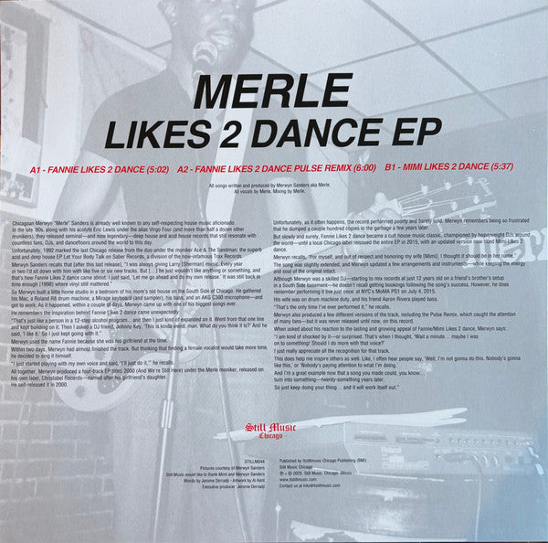 Merwyn Sanders - Likes 2 Dance EP (VINYL 12" EP) | - HOUSE *NEW*