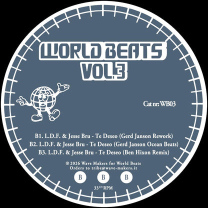 Various - (PRESALE 9/24/26) World Beats Vol.3 - The Remixes (VINYL 12" World Beats) | NEW - HOUSE *NEW*