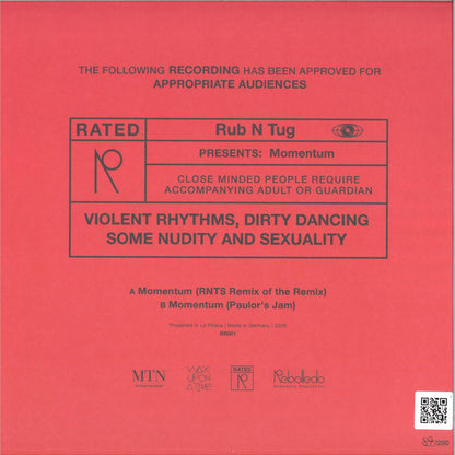 Rub N Tug - (PRESALE 9/25/26) Momentum (VINYL 12" Rated R) | NEW - HOUSE *NEW*