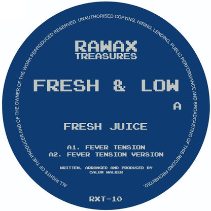 Fresh & Low - (PRESALE 08/17/26) Fever Tension / Fresh Juice II (VINYL 12" Rawax Records RXT-10) | NEW Mint (M) Mint (M) - HOUSE *NEW*