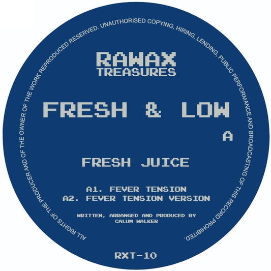 Fresh & Low - (PRESALE 08/17/26) Fever Tension / Fresh Juice II (VINYL 12" Rawax Records RXT-10) | NEW Mint (M) Mint (M) - HOUSE *NEW*