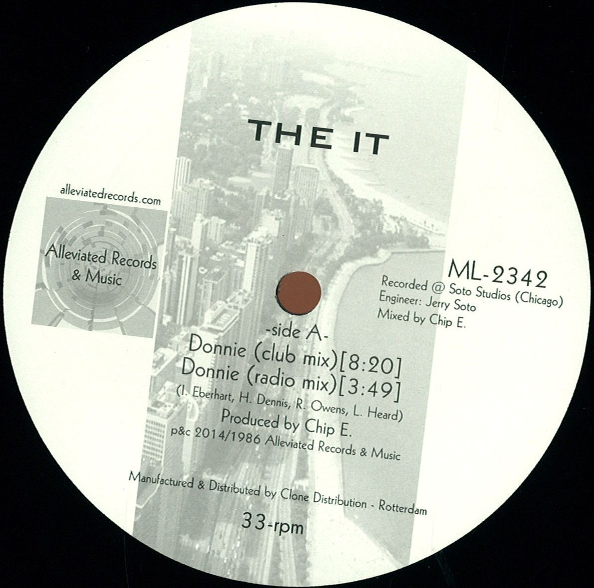 The It - Donnie (VINYL 12" Alleviated) | NEW - HOUSE *NEW*