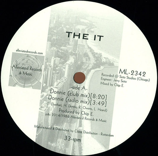 The It - Donnie (VINYL 12" Alleviated) | NEW - HOUSE *NEW*