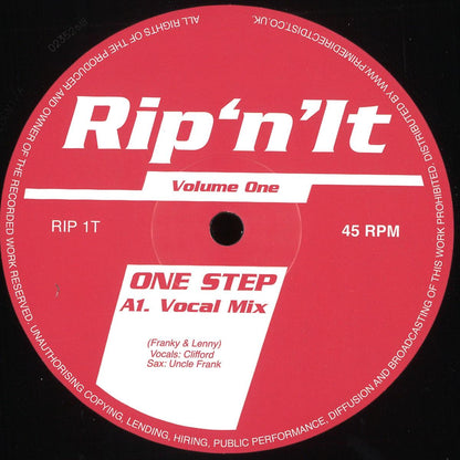 Rip ‘n’ It - Volume One (VINYL 12" RIP1T) | NEW - HOUSE *NEW*