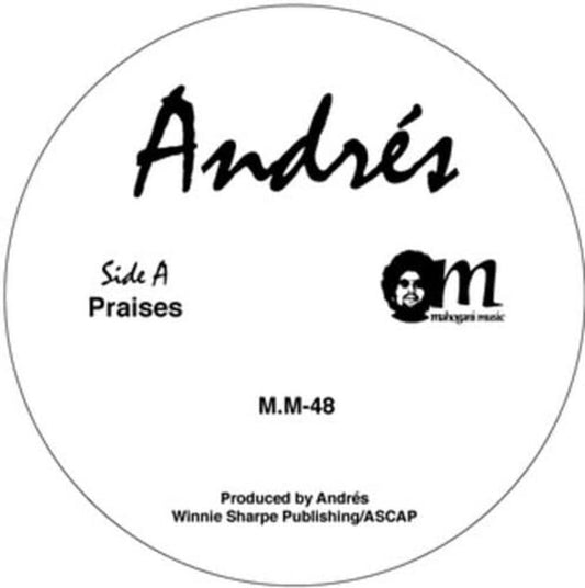 Andres (DJ Dez) - Praises / New For U (Live) (12" VINYL) | NEW - HOUSE *NEW*