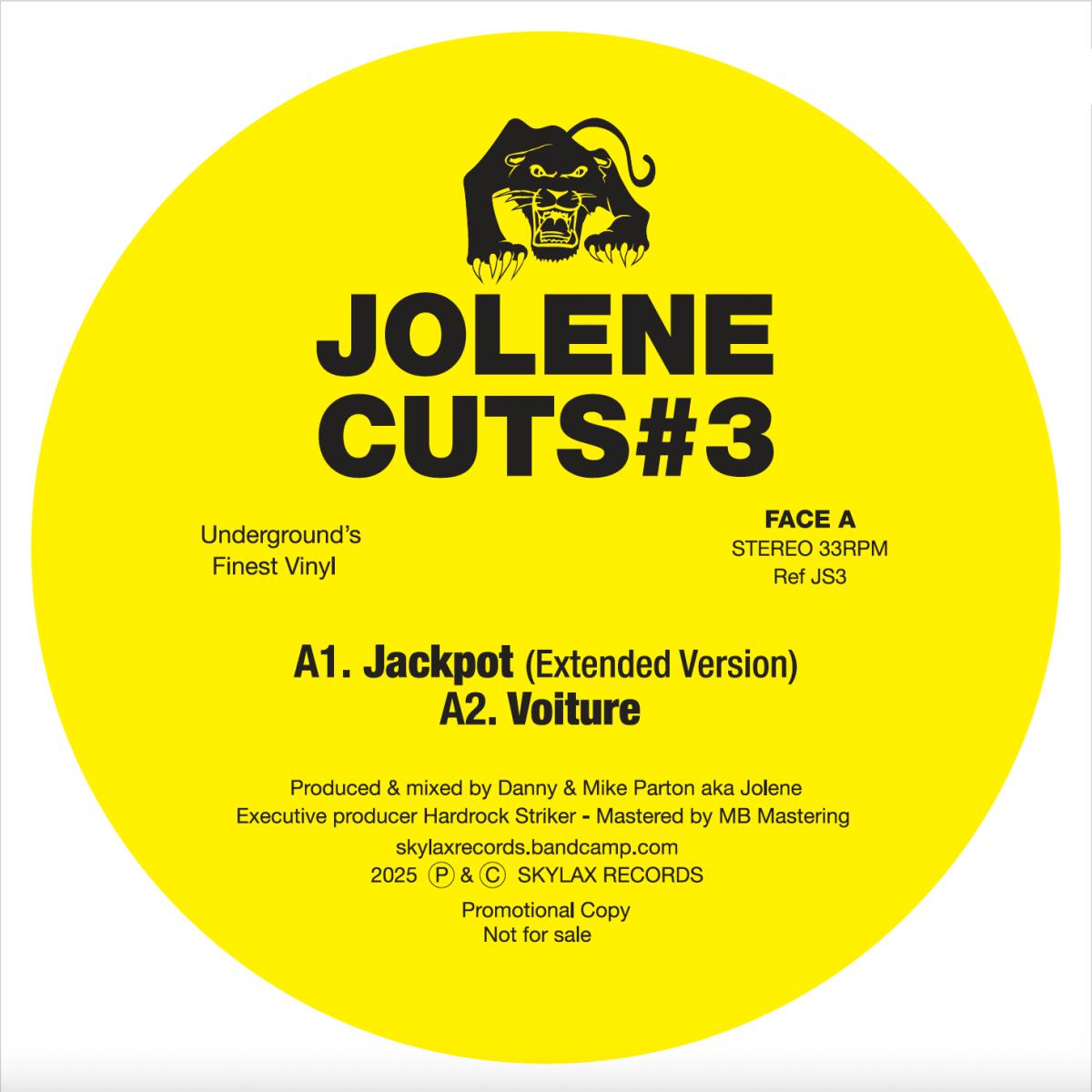 Jolene - (PRESALE TBD) Jolene Cuts #3 (VINYL 12" Skylax) | NEW - HOUSE *NEW*