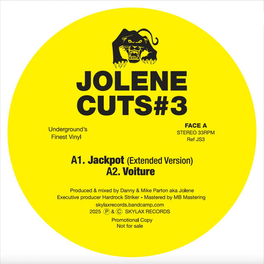 Jolene - (PRESALE TBD) Jolene Cuts #3 (VINYL 12" Skylax) | NEW - HOUSE *NEW*
