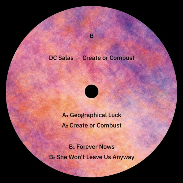 DC Salas - (PRESALE 6/11/26) Create or Combust (VINYL) | Mint (M) Mint (M) - HOUSE *NEW*