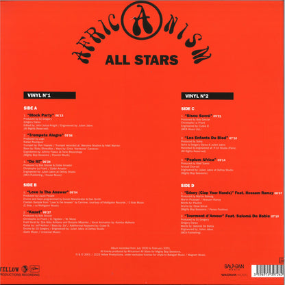 Africanism Allstars - Africanism Vol. I (VINYL 2x12" Yellow Productions) | NEW Mint (M) Mint (M) - HOUSE *NEW*