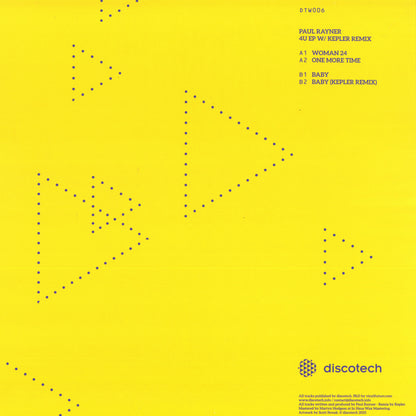 Paul Rayner - Baby (VINYL 12" discotech Wax) | NEW - HOUSE *NEW*