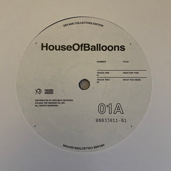 House Of Balloons | Mint (M) Mint (M) - HIP HOP/RAP *SEALED*