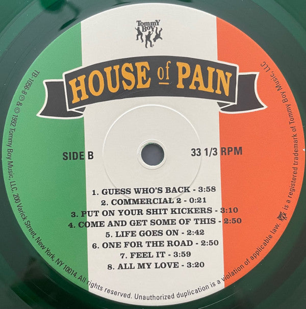 House Of Pain House Of Pain (Fine Malt Lyrics) Tommy Boy LP, Album, Club, Ltd, Num, RE, Tra Mint (M) Mint (M)