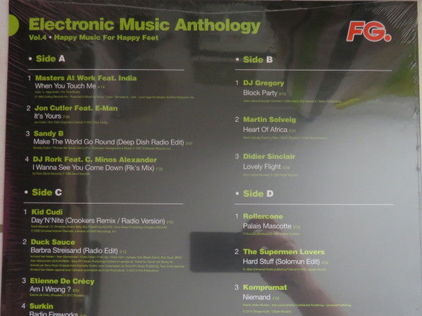 Various - Electronic Music Anthology by FG Vol.4 Happy Music For Happy Feet (VINYL 2xLP) | - HOUSE *SEALED*