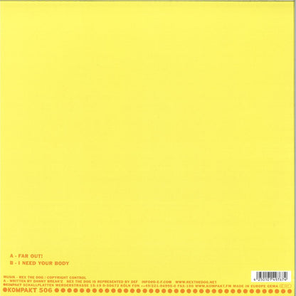 Rex The Dog - Far Out! (VINYL 12" Kompakt) | NEW - HOUSE/TECHNO *NEW*