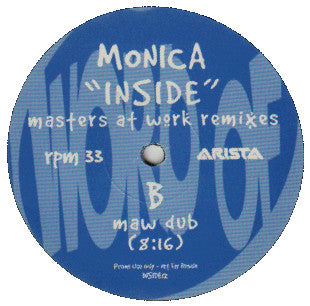 Monica - Inside (Masters At Work Remixes) | Excellent (EX) Very Good (VG) - HOUSE / USED *EXCELLENT+*