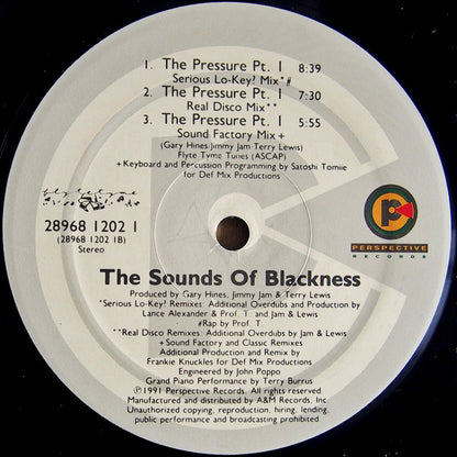 Sounds Of Blackness - The Pressure (Pt. 1) | Excellent (EX) Excellent (EX) - HOUSE / USED *EXCELLENT+*